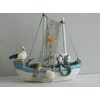 Wooden Fishing Boat Ornament