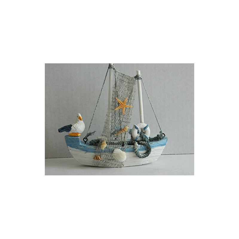 Wooden Fishing Boat Ornament
