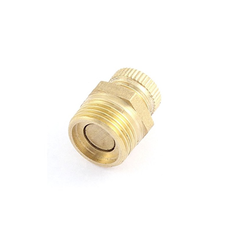 Sourcingmap Metal Air Compressor Water Drain Valve Connector 16mm Male