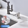 Ximlike Brushed Nickel Soap Dispenser for Kitchen Sink Built in,
