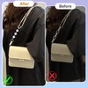 APCGSM 2PCS Replacement Bag Extender Chain Silver Purse Strap Extenders