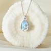 Hancock Moonstone necklace 925 Sterling Silver Necklace Moonstone Jewelry for