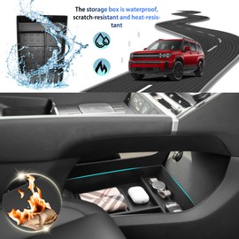 SHAOHAO for 2024 2025 Hyundai Santa Fe Under Console Organizer Tray Compatible with 2024 2025 Hyundai Santa Fe Accessories (SE, SEL, XRT, Limited, Calligraphy) Lower Organizer Insert Storage Box Tray