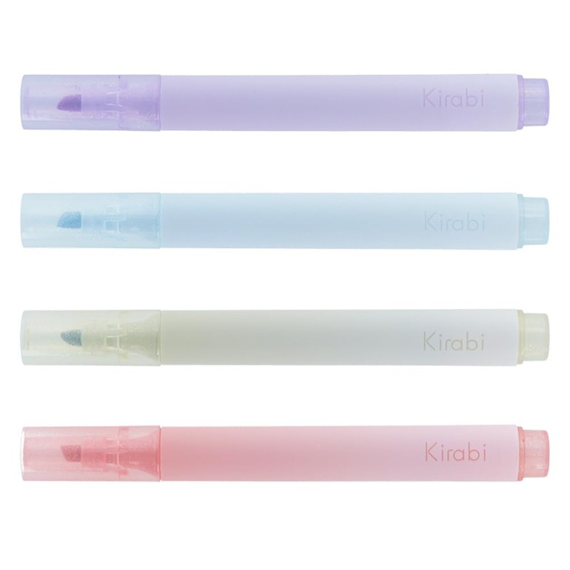 Sunstar Stationery S4544285 Watercolor Marker, Glitter Marker, Kirabi Seasonal Set