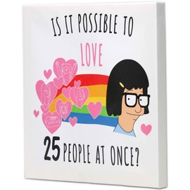 Bob's Burgers Tina Belcher Gallery Wrapped Canvas Wall Decor - Funny Bob's Burgers Wall Art for Home Decorating