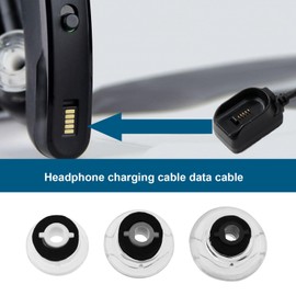VGOL 1x Headphone Data Charging Cable with 1set Clear Ear Tips 1set Foam Earplug Covers Compatible with Plantronics Voyager Legend 27 cm