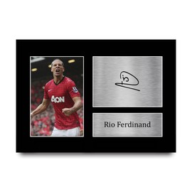 HWC Trading A4 Rio Ferdinand Gifts Printed Signed Autograph Picture for Fans and Supporters - A4