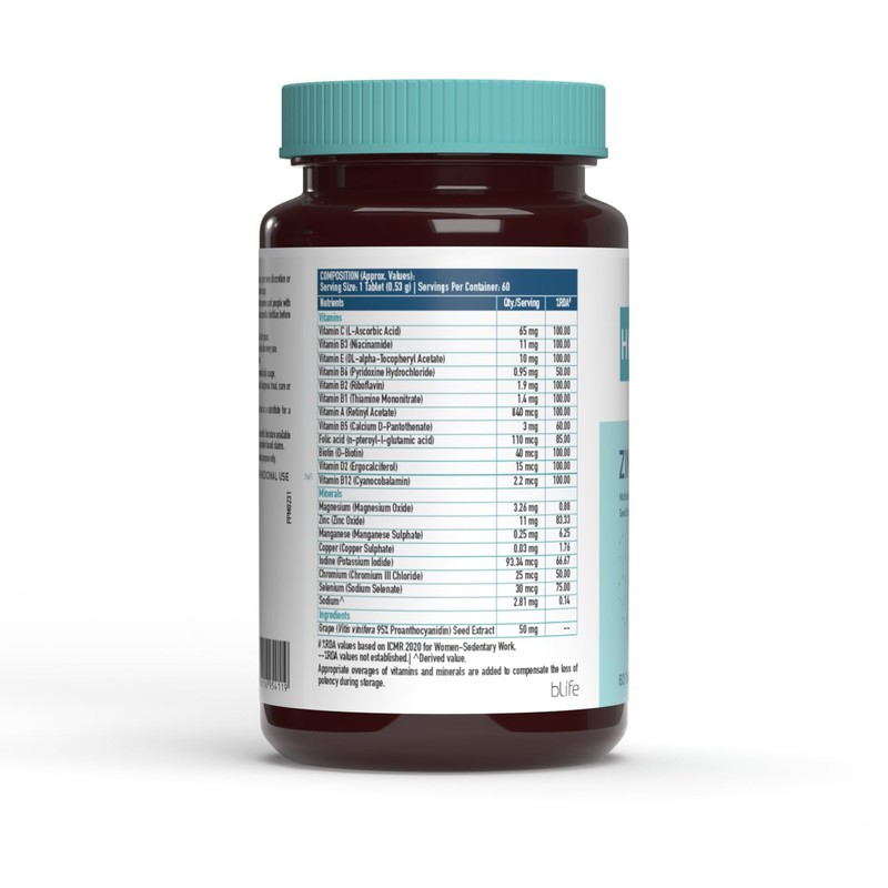 Generic Zinc Supplements (60 Tablets) | with Vitamin C, Vitamin