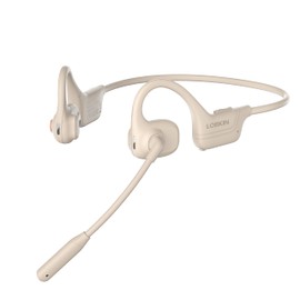 LOBKIN Knochenschall Kopfhörer Bluetooth,Open-Ear-Kopfhörer mit Geräuschunterdrückung Mikrofon,Bone Conduction Headphones Bluetooth-Headset für Büro, Arbeit, Anrufe, Meeting, Autofahren