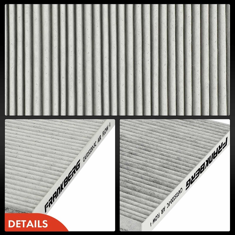 Frankberg 2x Cabin Air Filter Pollen Filter with Activated Carbon