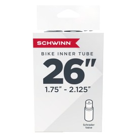 Schwinn Replacement Bike Tube Schrader Valve, Standard, 26-Inch x 1.75-Inch-2.125-Inch