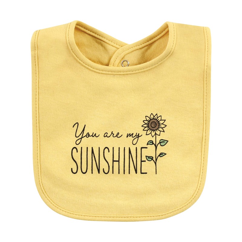 Hudson Baby Unisex Baby Cotton Bibs, Girl Farm, One Size