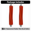 FUNFDWU 2-Pack Rubber Roller Brush, Replacement Parts Compatible with Roborock