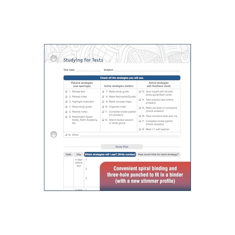 The Work-Smart Academic Planner: Write It Down, Get It Done