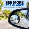 Round Blind Spot Mirrors for Cars – 360° Adjustable Wide-Angle