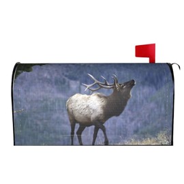 YIDUODUOX Bull Elk Magnetic Mailbox Cover Garden Yard Home Decor for Outside Standard Size-18"X 21"