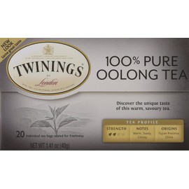 Twinings of London China Oolong Tea Bags, 20 Count
