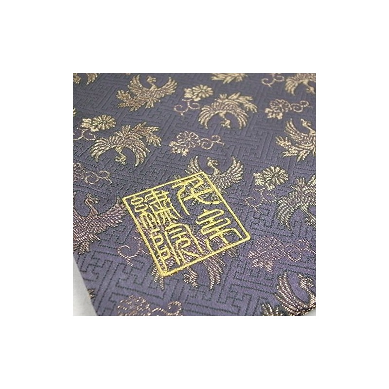 Thousands Thread 繍院 西陣織 Field Of Drawstring bag (Lined) Gold