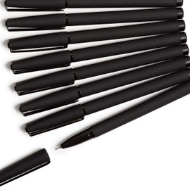 U Brands Soft Touch Midnight Catalina Felt Tip Pens, 0.7mm, 12 Count (5007U01-24)