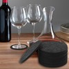 alwaiiz Pack of 30 felt coasters, round, non-slip and heat-resistant