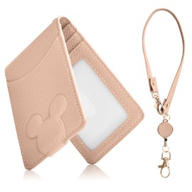 Tonriga [Animal Picture] Card Case, Commuter Pass Case, Men's, ID Card Holder, Women's, Name Holder, Pass Case, With Reel, Quick Stretch, Employee ID Case, Double-Sided, IC Transparent Leather,