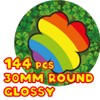 144 Just 4 Luck 30mm Reward Stickers for Teachers, Parents