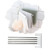 Swivel Towel Bar Wall Mounted 4 Arm Towel Rack Stainless