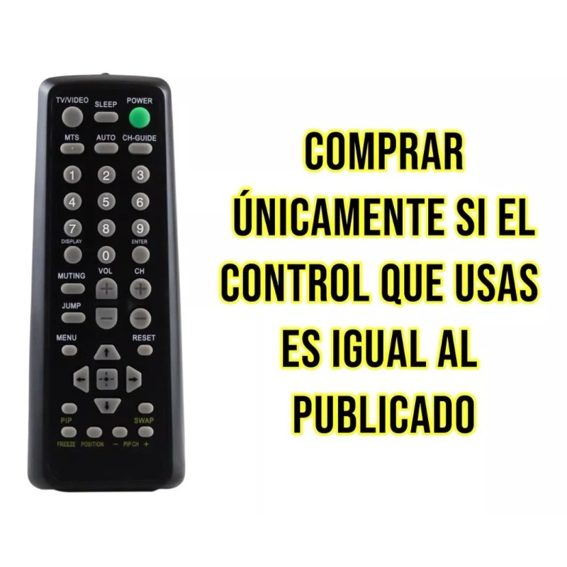 Control Remoto Sony Tv Analogo Negro Ce-101
