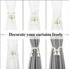 Nieffeiy Nieffeiy 2 Pack Magnetic Curtain Tiebacks Cotton Hand Woven