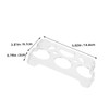 TEHAUX 4pcs Plastic Egg Holder for Refrigerator Stackable Egg Storage