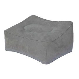 MYFON Inflatable Travel Pillow, Inflatable Travel Foot Rest Pillow, Leg Rest Pillow for Cars, Home, Office, Trains, Airplane, Grey