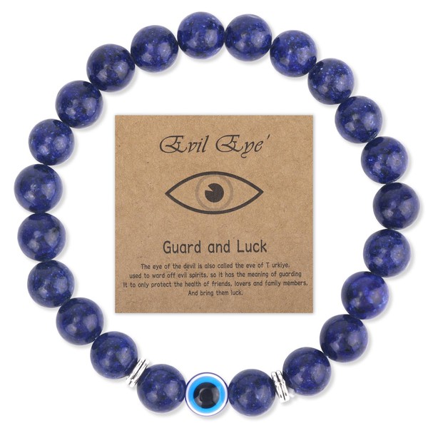 Evil Eye Bracelet, Lucky Evil Eye Beaded Bracelet for Protection