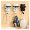 2 Cartoon Cat in Sunglasses Creative Gra-vity Hook Cute Cat