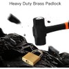 Guliffen Solid Brass Padlock with Key with 1-9/16 in. (40