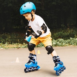METROLLER Inline Skates for Girls and Boys, Women, Men 4 Sizes Adjustable Inline Skates with Light Up Wheels, Illuminating Beginner Skates for Kids & Adult Youth.