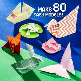 BRYTE Ultimate Rainbow Origami Kit | All-Inclusive Origami Kit for Kids Ages 8-12 with 450 Fun Origami Paper | Gift-Ready Crafts for Girls 8-12 Kit