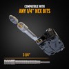 Galvanox Flat-end Bit Driver Extender and Hex Adapter Designed for