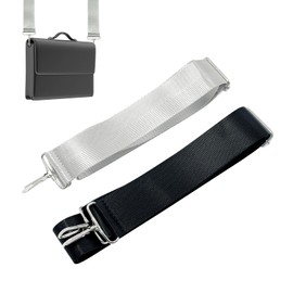 Gentpovth Pack of 2 Bag Straps for Changing, 3.8 cm Wide Bag Strap, Adjustable Shoulder Strap for Bags, Straps with 360° Rotating Head, DIY Accessories for Handbags and Shoulder Bags