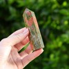 MAIBAOTA 4" Unakite Healing Crystals Wands Gifts for Beginners Hexagonal