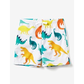 PATPAT Family Dinosaur Swimsuits Matching Set Matching Mom and Son Bathing Suit Hawaiian Tropical Dinosaur Print Beach Vacation Dad and Son Matching Swim Trunks for Boys 8-9 Years