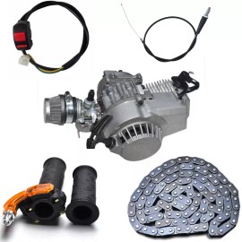 Unbranded 2 Stroke 49cc 50cc Engine Motor Kit Mini Pocket Dirt Bike Quad ATV Scooter Buggy