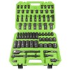 SUNHZMCKP 1/2" Drive Impact Socket Set, 66 Piece Standard SAE