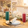 MTLEE 6 Pack Christmas Candles in Glass Cylinder Gifts for