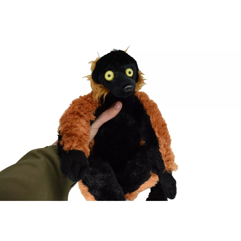 K&M CUDDLEKINS Lemur Red-ruffed Cute Soft Stuffed Realistic Plush Animal,
