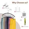 QIUKUN Legging Organizer for Closet Metal Yoga Pants Hangers 2