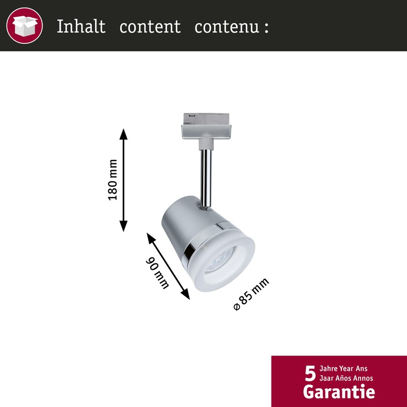 Paulmann 97613 Cone URail Individual spot GU10 max. 10W dimmable
