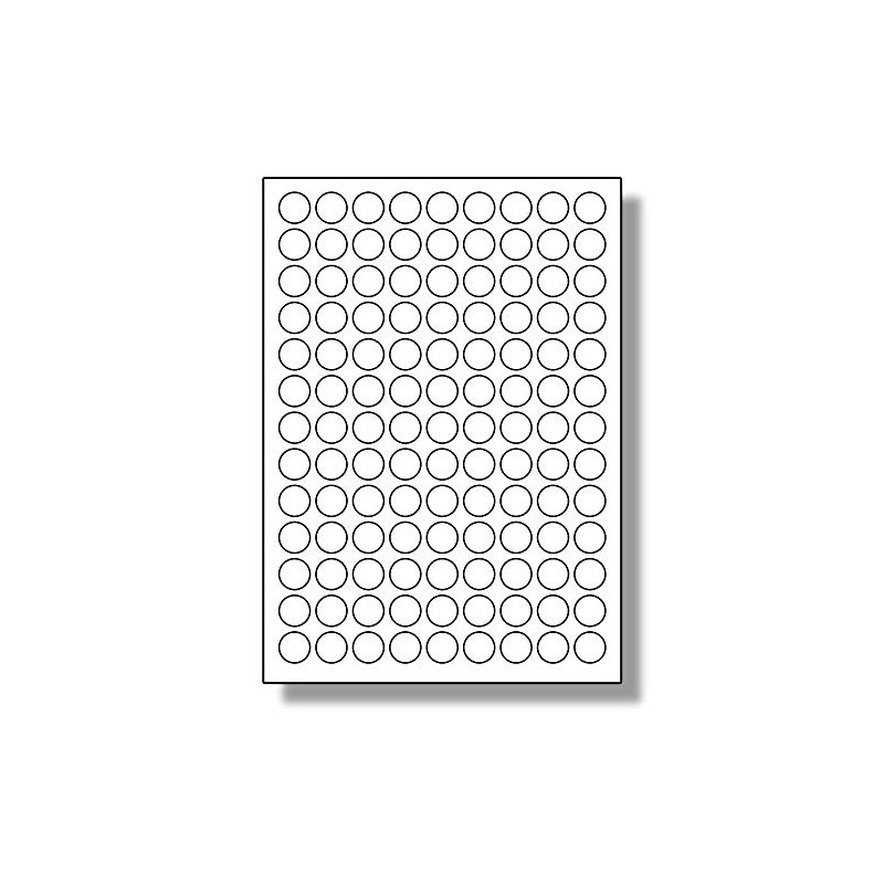 Label Planet® 117 Per Page/Sheet, 5 Sheets (585 Sticky ROUND