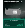 SCITOO Right Passenger Side Gray Sun Visor Assembly fit for