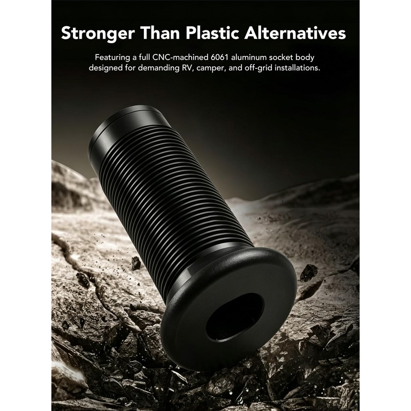 IP68 Waterproof Starlink Pass Through Kit for RV, CNC-Machined 6061