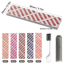 Aoyswuz Pack of 25 Sanding Sponge Grit 320-1000 Polishing Sponge with Storage Box and Cleaning Brush, Wet and Dry Hand Sanding Block for Toys and Model